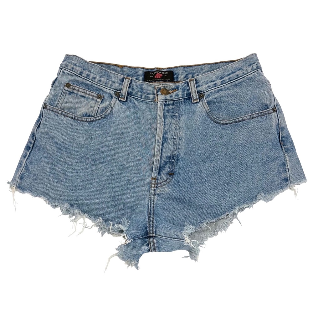 VTG American Eagle Y2K Women's Cut Off Demim Shorts Dungarees Sz 12/30 High Rise